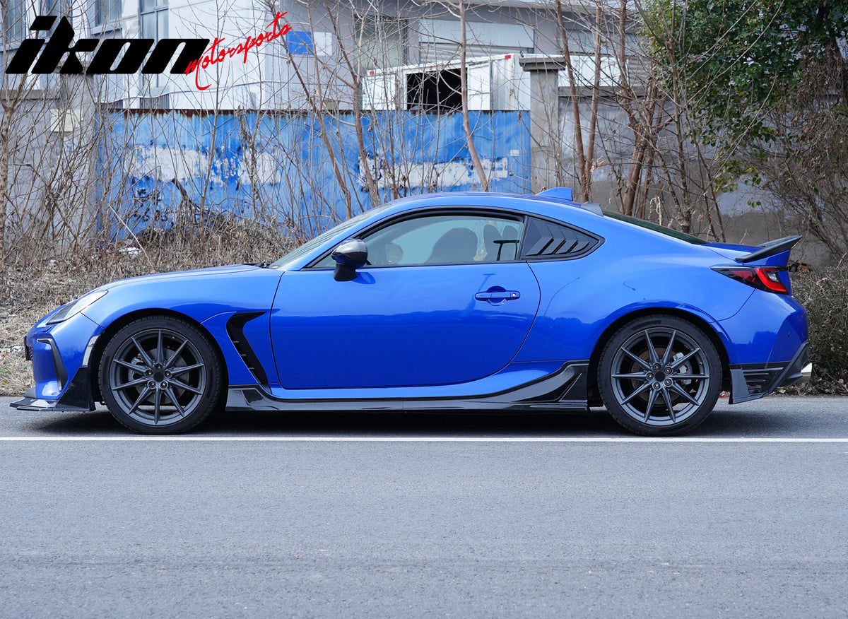 IKON MOTORSPORTS, Side Skirts Extention Compatible with 2022-2024 ...