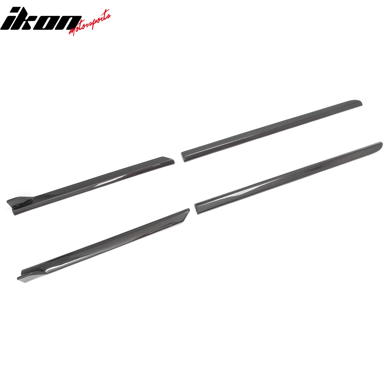 Fits 23-26 Solterra ST Style Side Skirt Extension Molding ABS Carbon Fiber Print
