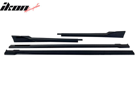 Fits 22-24 Subaru WRX 5th Gen Gloss Black Side Skirts Extension Rocker Panel 4PC