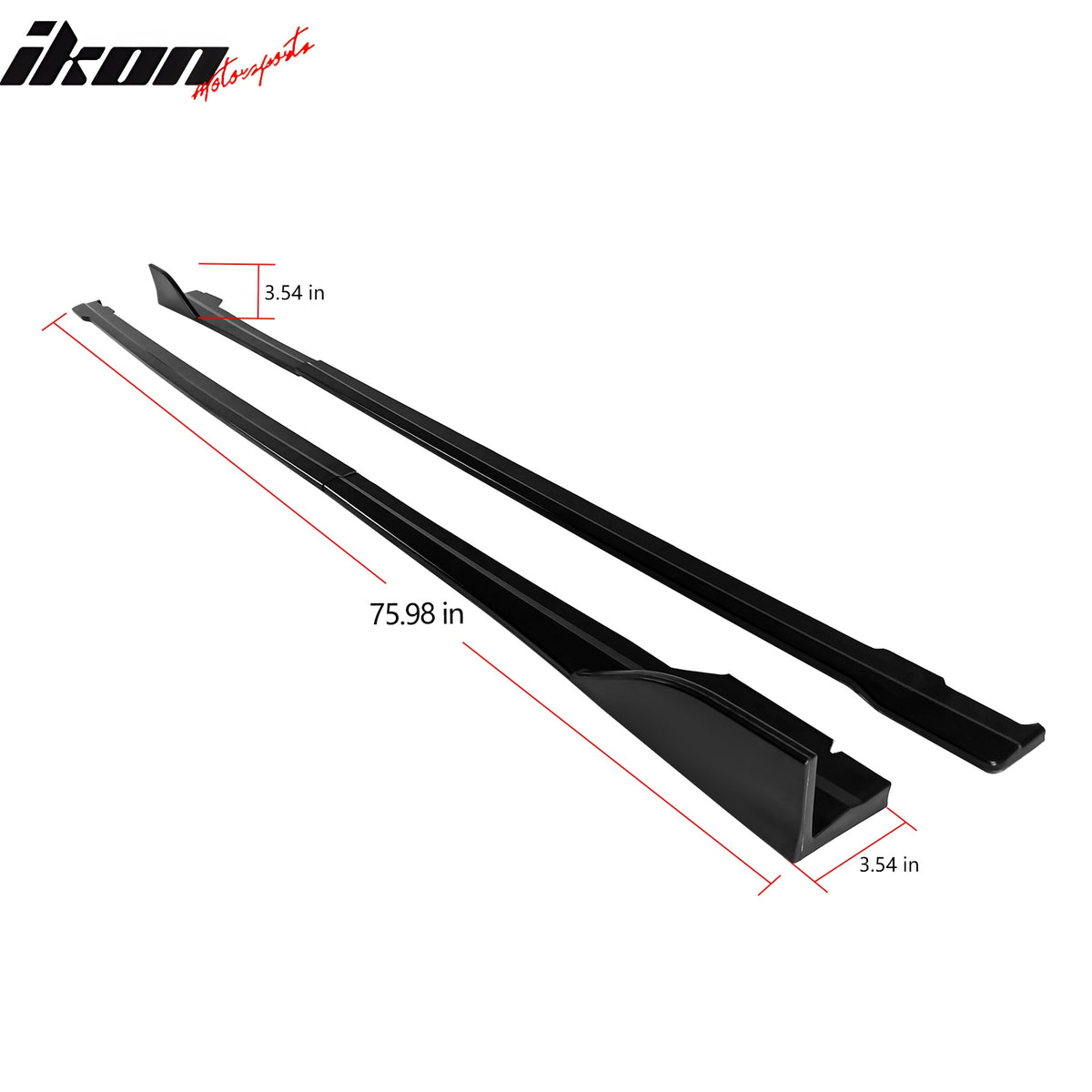 Fit 2022-2026 Subaru WRX Matte Black ABS Side Skirts Extention D Style