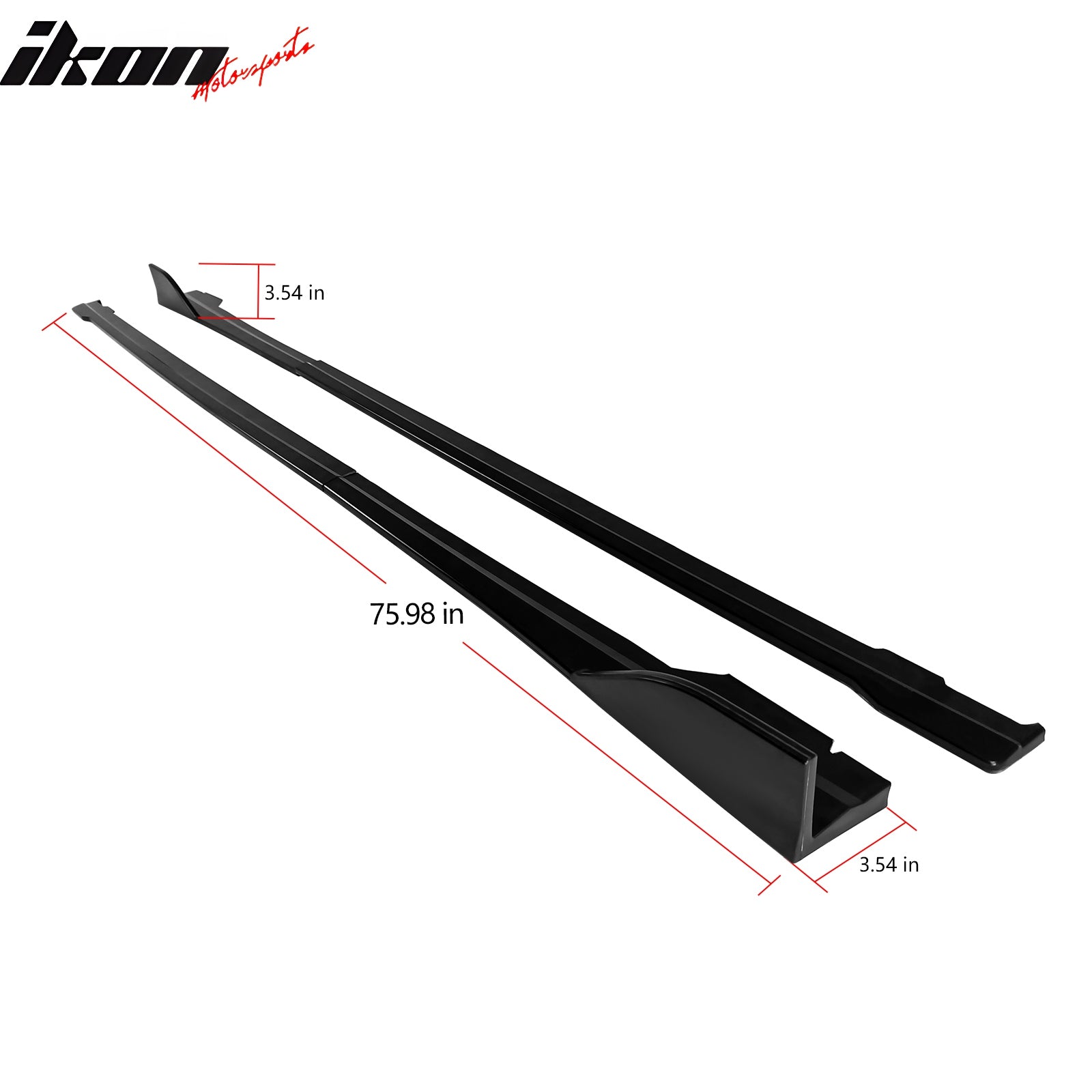 Fit 2022-2026 Subaru WRX Matte Black ABS Side Skirts Extention D Style
