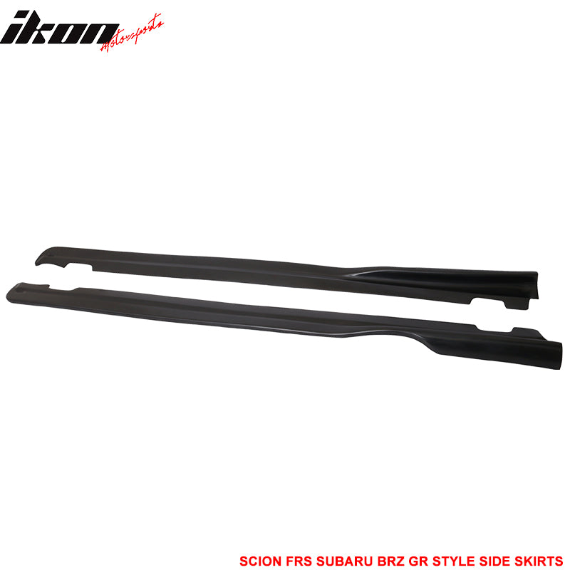 Fits 13-20 Scion FRS/Subaru BRZ/Toyota 86 GR Style Side Skirts - PU