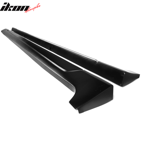 Fits 18-24 Camry IKON Style Side Skirt & Gloss Black Rocker Panel