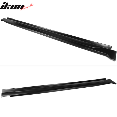 Fits 18-24 Toyota Camry Matte Black Side Skirt & Carbon Fiber Print Rocker Panel