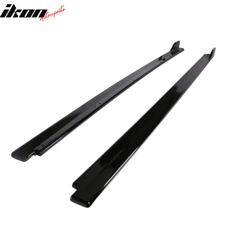 Fits 18-24 Camry IKON Style Side Skirt & Gloss Black Rocker Panel