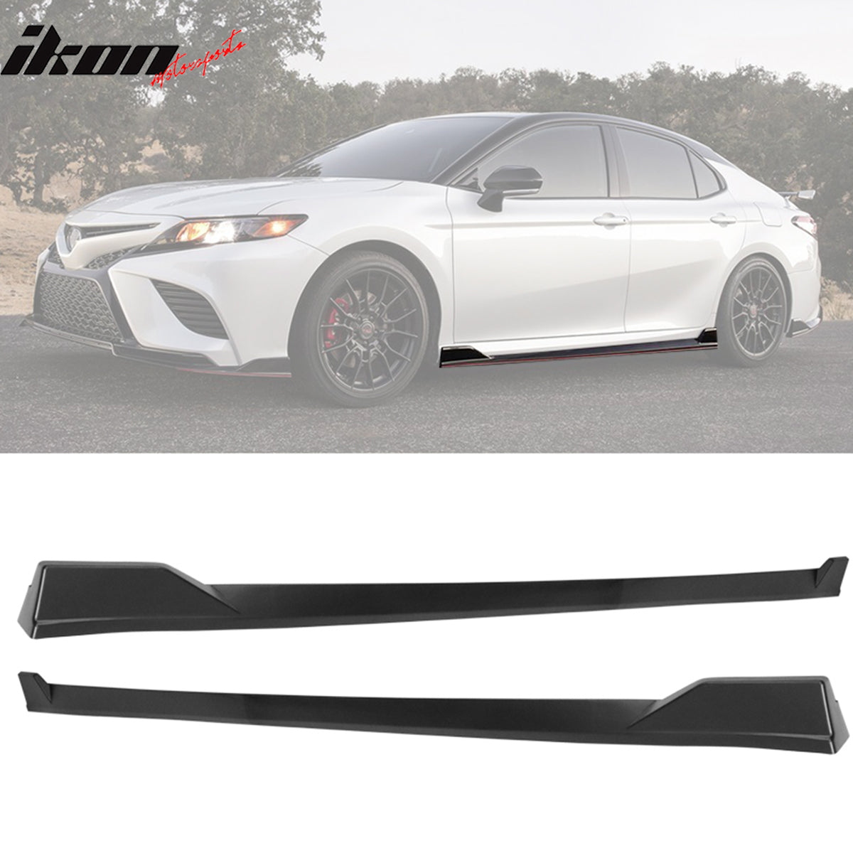 IKON MOTORSPORTS, Side Skirts Compatible With 2018-2022 Toyota Camry ...