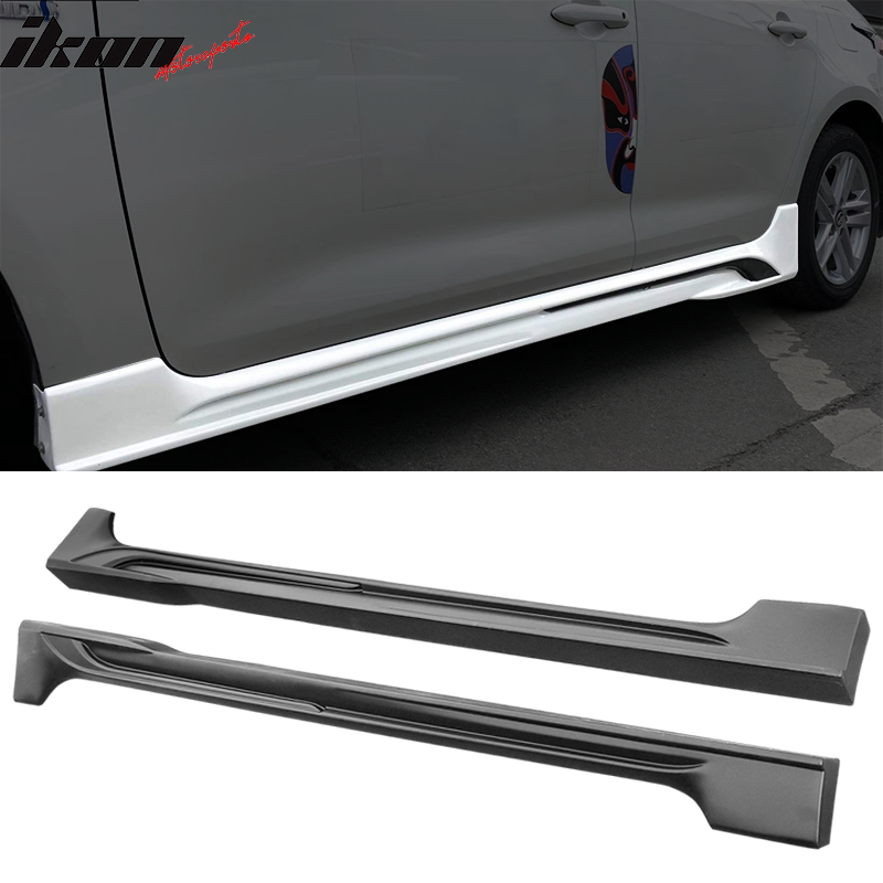 2020-2024 Toyota Corolla Sedan Matte Black Side Skirts Rocker Panel PP