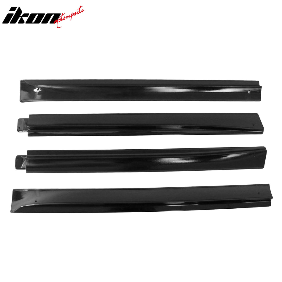 2020-2024 Tesla Model Y Gloss Black Side Skirts Rocker Panel Lip ABS