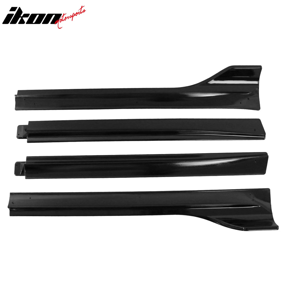 2020-2024 Tesla Model Y IKON V3 Style Gloss Black Side Skirts Lip ABS