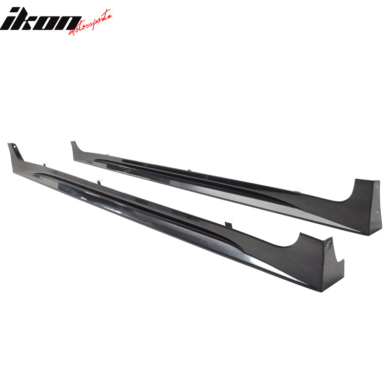 Side Skirts Compatible With 2011-2020 Toyota Sienna, MP Style Black ABS Sideskirt Rocker Moulding Air Dam Chin Diffuser Bumper Lip Splitter by IKON MOTORSPORTS, 2012 2013 2014 2015
