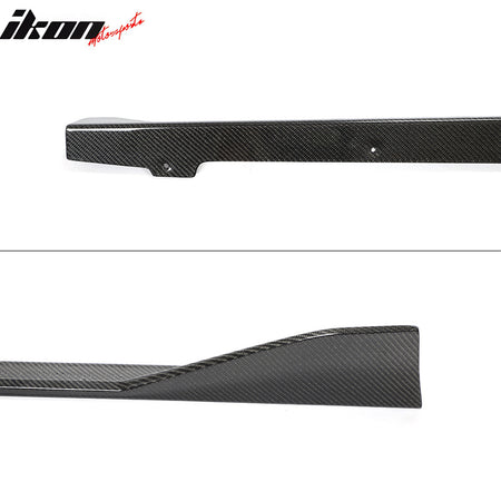 Fit 20-24 Toyota GR Supra A90 A91 MK5 MZ Speed Side Skirts Gloss Carbon Fiber CF