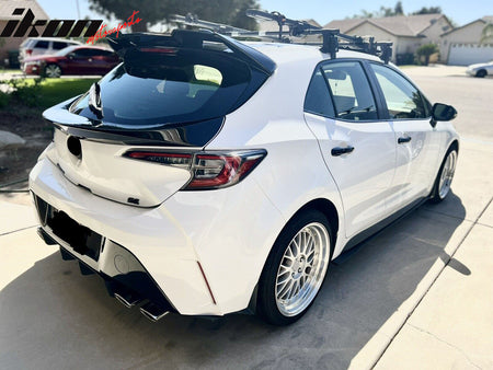 78"x3" Universal Side Skirt Extension Flat Bottom Line Lip Rocker Panel Set