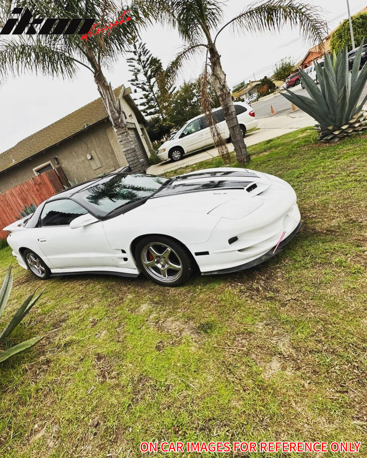 78"x3" Universal Side Skirt Extension Flat Bottom Line Lip Rocker Panel Set