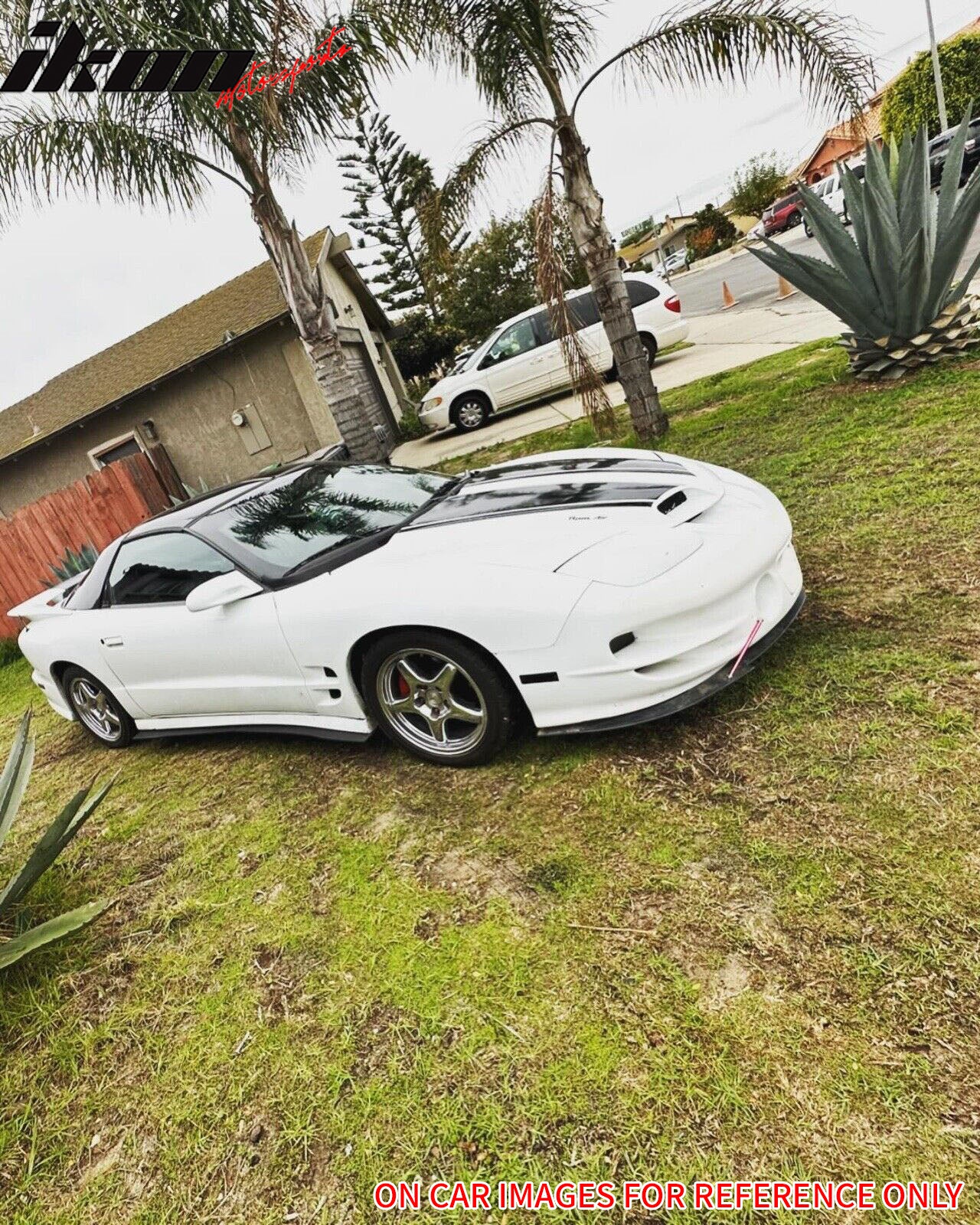 78"x3" Universal Side Skirt Extension Flat Bottom Line Lip Rocker Panel Set