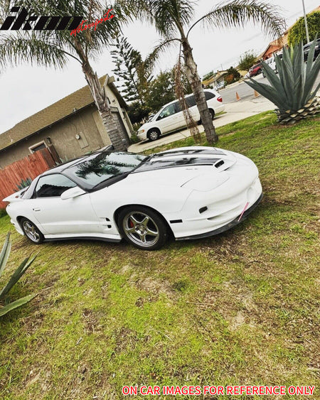 78"x3" Universal Side Skirt Extension Flat Bottom Line Lip Rocker Panel Set