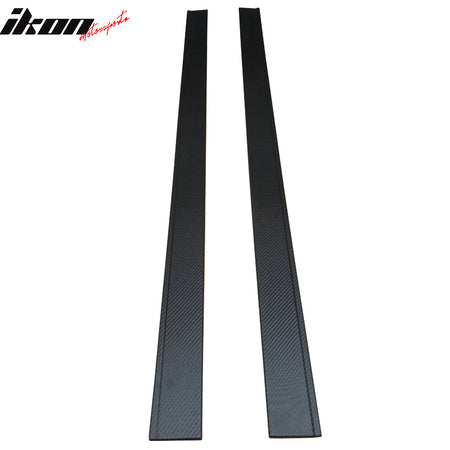 Compatible With 2013 Infiniti M37S Carbon Fiber Texture Side Skirts Extension Bottom Line Lip