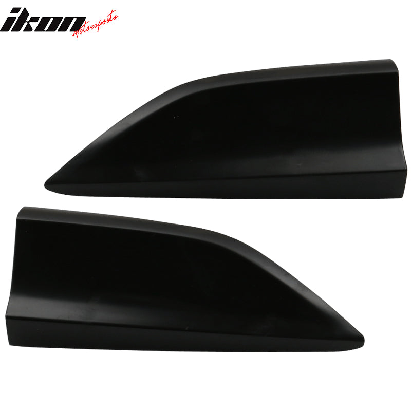 Side Skirts Compatible With Universal Vehicles, V1 Style Black PP Sideskirt Rocker Moulding Air Dam Chin Diffuser Bumper Lip Splitter by IKON MOTORSPORTS