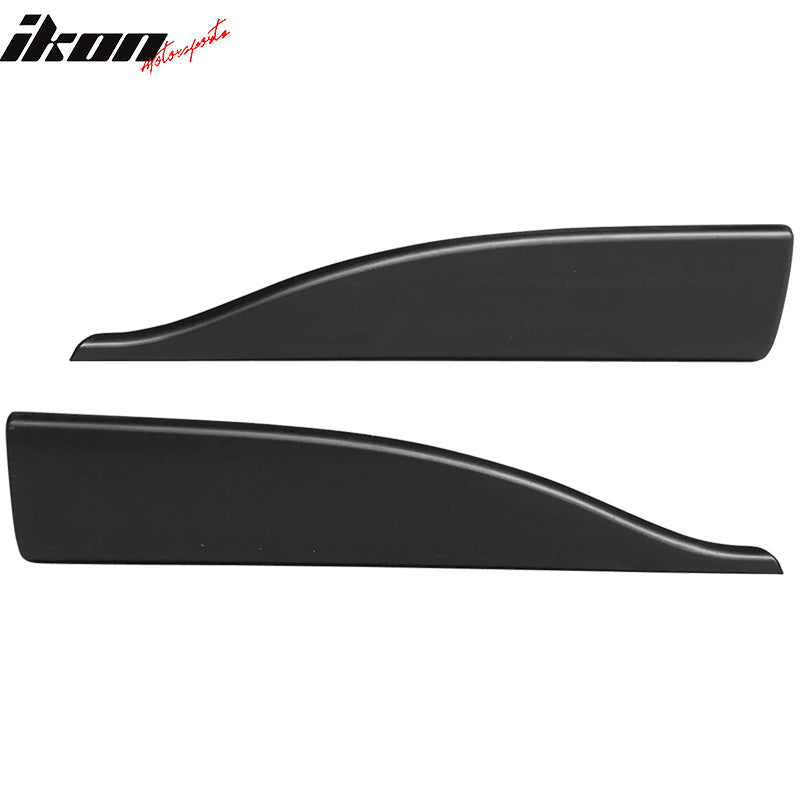 Side Skirts Compatible With Universal Vehicles, V2 Style Black PP Sideskirt Rocker Moulding Air Dam Chin Diffuser Bumper Lip Splitter by IKON MOTORSPORTS