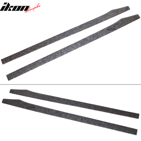 Clearance Sale Universal 77.5" Side Skirts Flat Bottom Line Forged Carbon Fiber