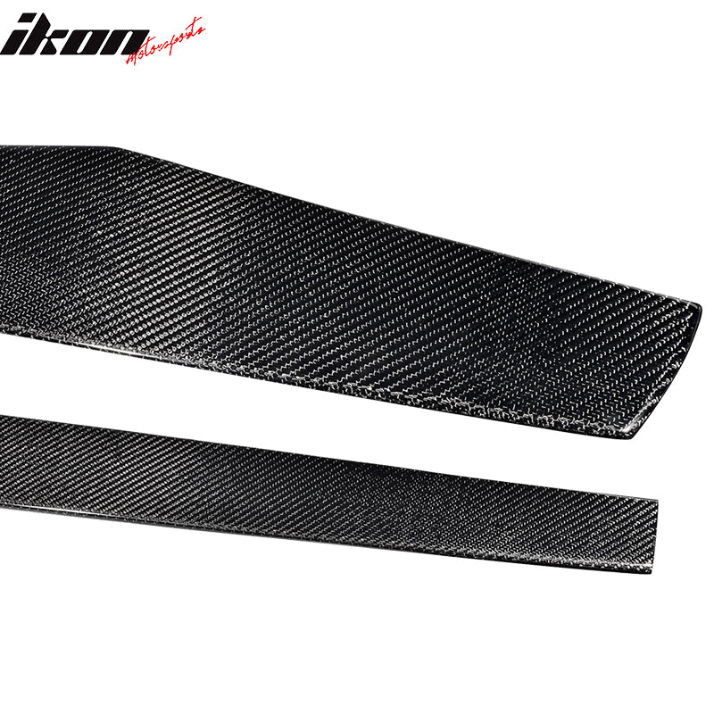 Fits 07-14 BMW 1 Series 77.5 Inch 2PCS Side Skirts Extension Carbon Fiber CF