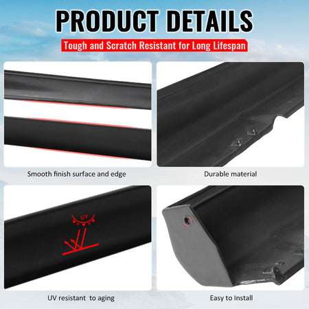 Fits 06-09 VW Golf GTI MK5 V-Style Side Skirts PU