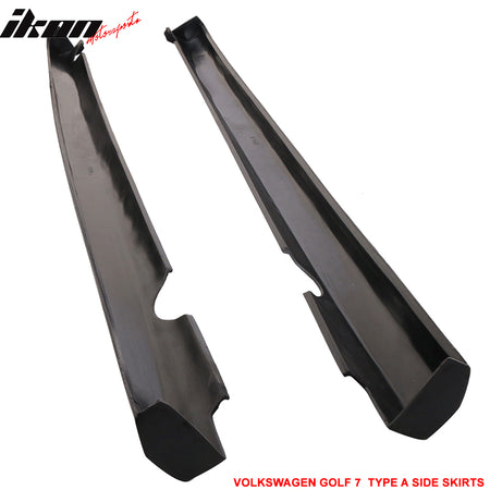Fits 15-16 VW Golf 7 Type A Side Skirts Pair Left Right Unpainted - PU