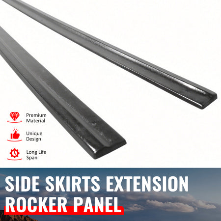For 08-17 Audi A5 S5 Side Skirts Extension Bottom Line Rocker Panel Unpainted PU