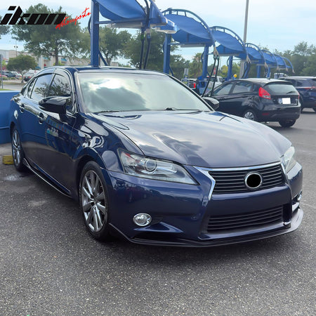 Fits 13-20 Lexus GS F Sport Side Skirts Panel Extension Matte Black Pair - PP