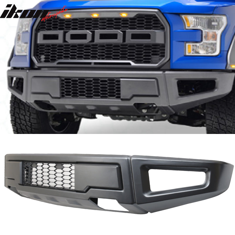 2015-2017 Ford F150 New R Style Gray Front Bumper Cover