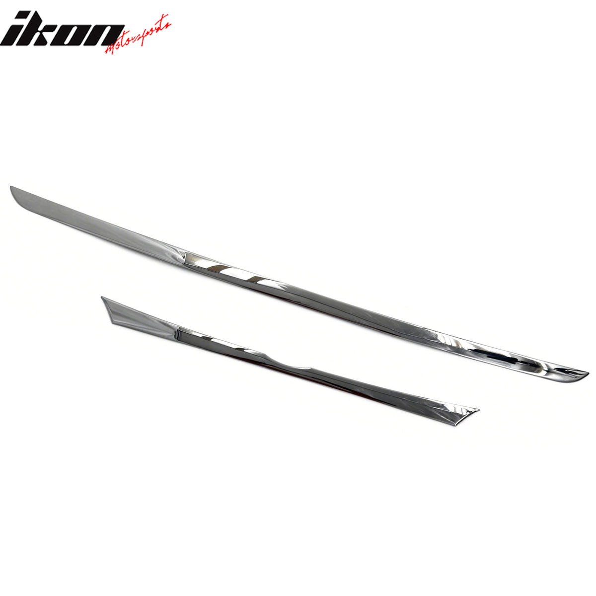 IKON MOTORSPORTS Trunk Garnish Compatible with 2014-2017 Hyundai Sonata, Chrome ABS Car Rear Decoration Tailgate Trim, 2PCS