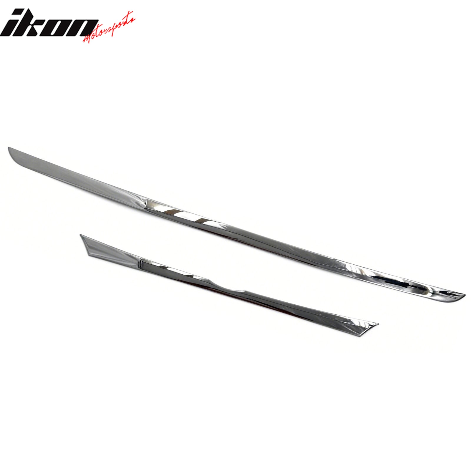 IKON MOTORSPORTS Trunk Garnish Compatible with 2014-2017 Hyundai Sonata, Chrome ABS Car Rear Decoration Tailgate Trim, 2PCS