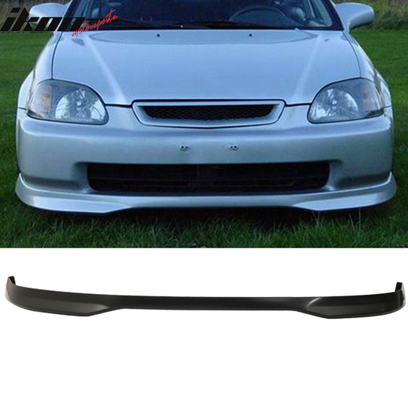 Compatible With Civic 99-00 3Dr Front + Rear Bumper Lip +Front Grill +Sun Window Visor