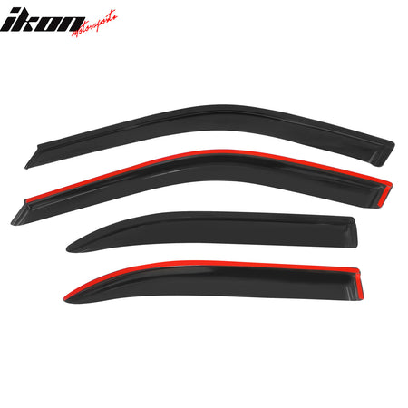 Fit 96-98 Honda Civic Front + Rear Bumper Lip + Front Grille + 4PC Window Visors