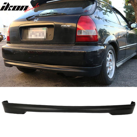 Fits 96-98 Honda Civic 3DR Hatchback TR Style Front Bumper Lip + Rear Diffuser