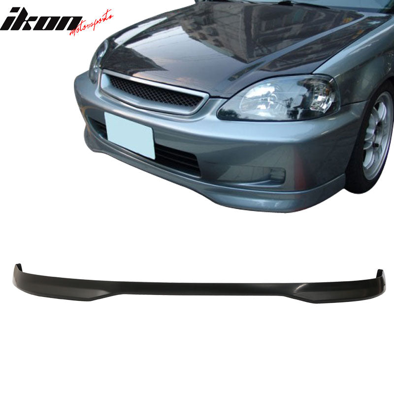 Compatible With Honda Civic EK 99-00 3Dr PP Front + Rear Bumper Lip Spoiler