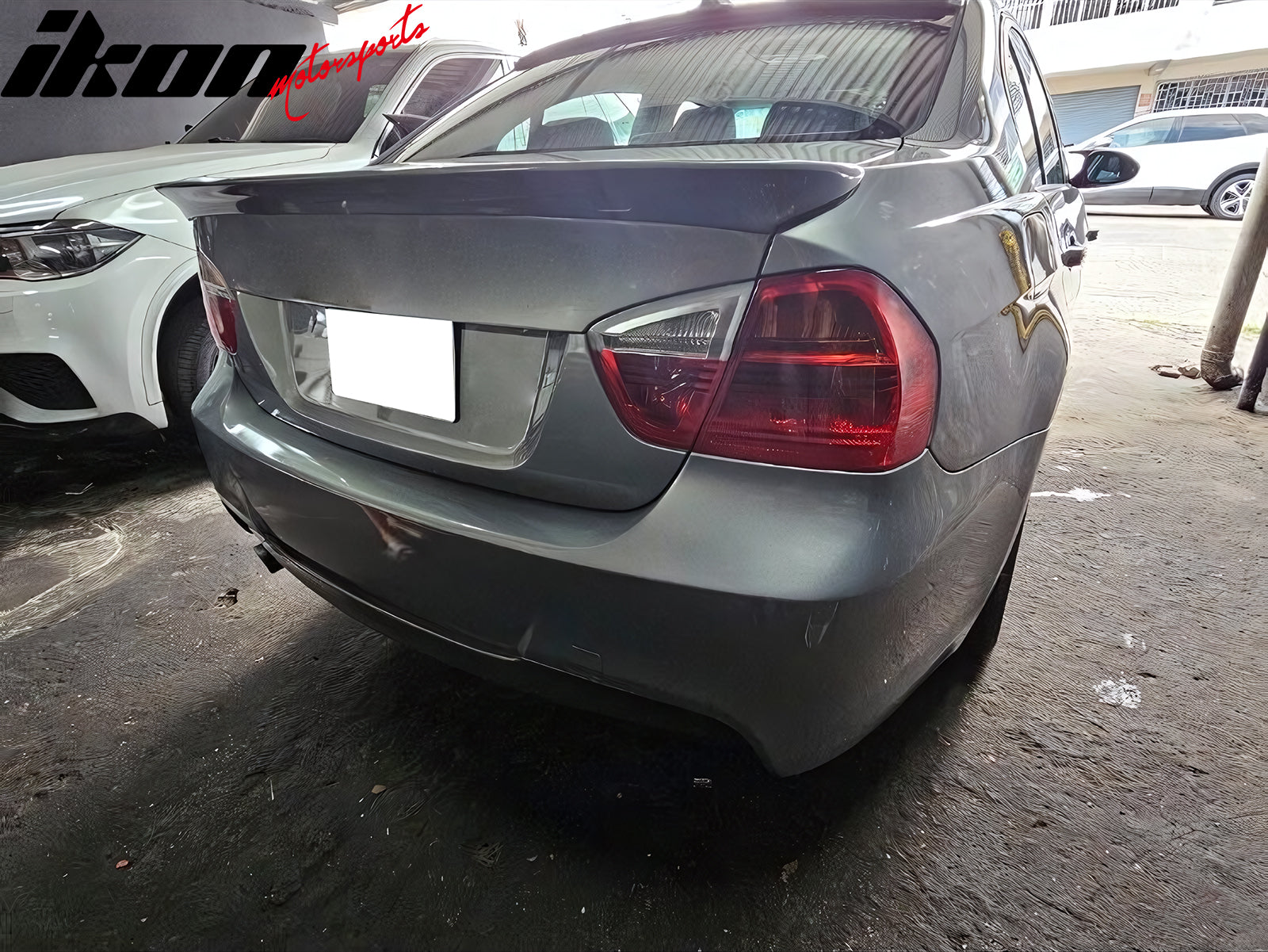 Fits 05-11 BMW 3 Series E90 Sedan AC Style Rear Trunk Spoiler + Roof Spoiler ABS