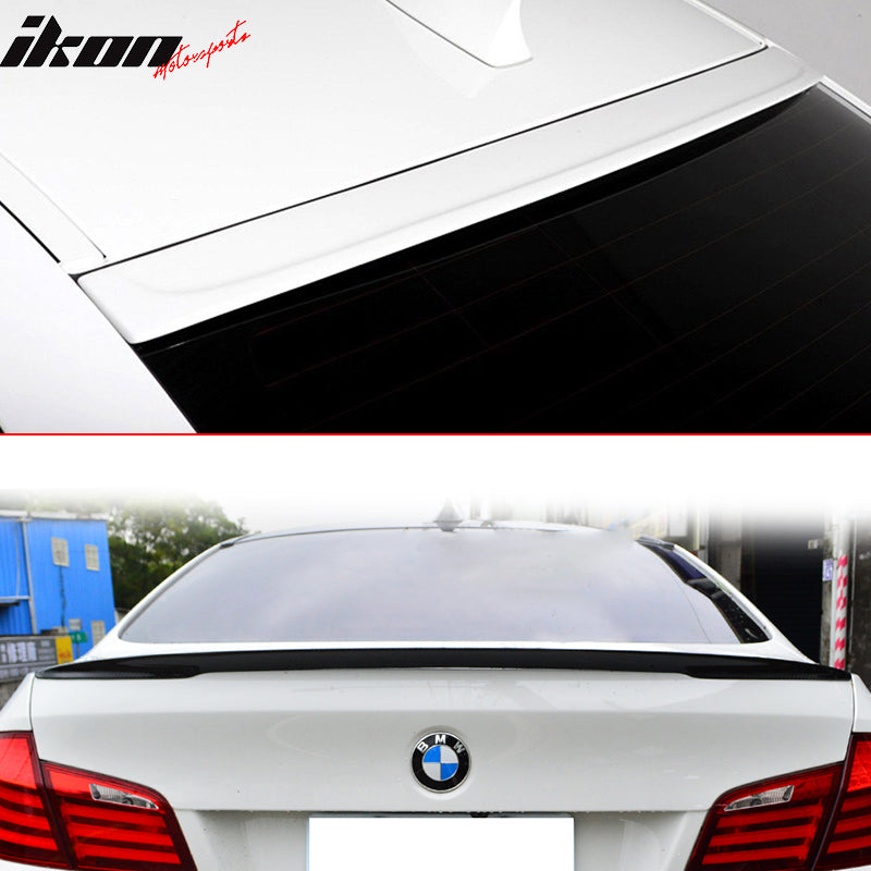 Fits 11-16 5 Series F10 Sedan Performance Trunk Spoiler & 3D Style Roof Wing