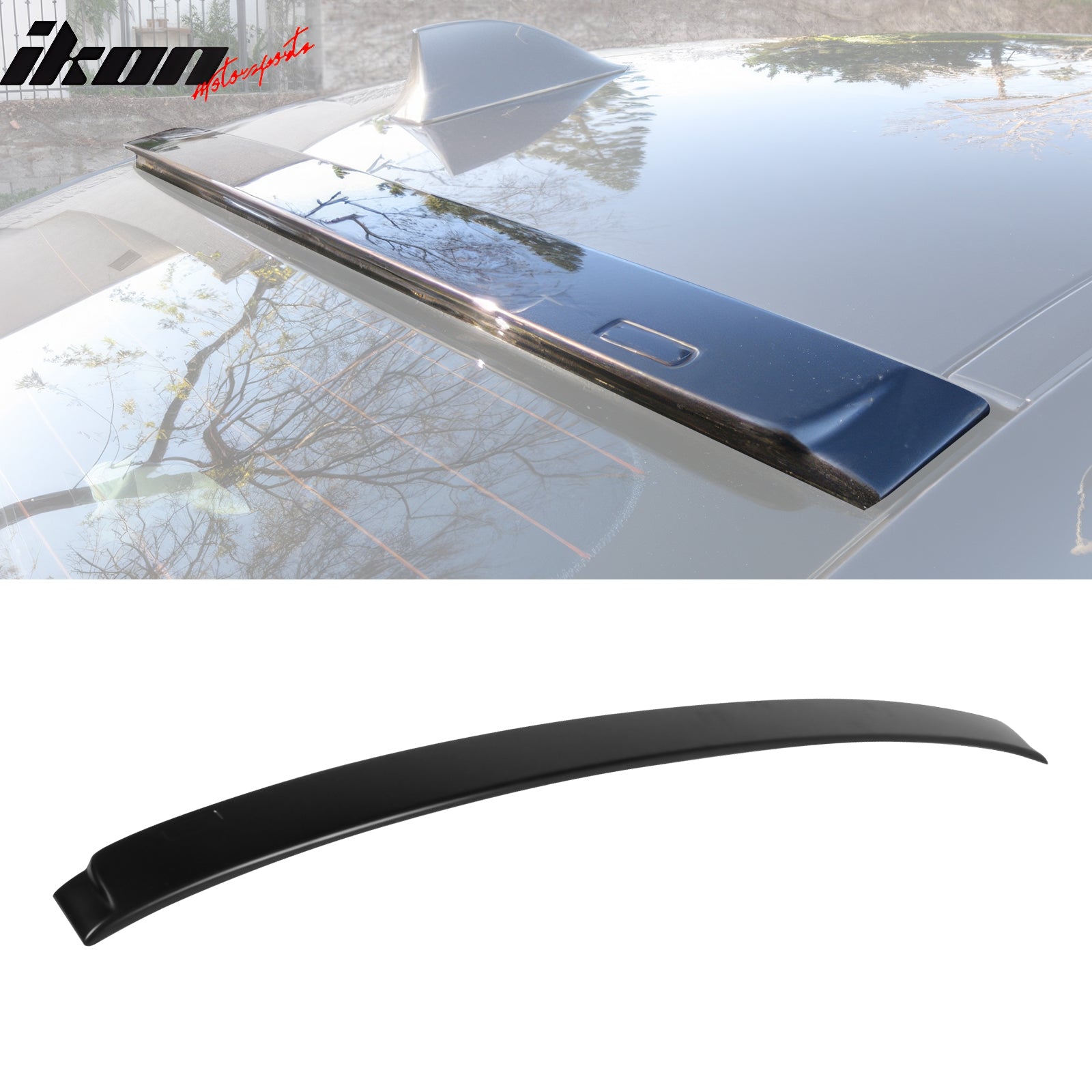 Trunk & Roof Spoiler Compatible With 2011-2016 BMW 5-Series F10 Sedan, Performance Style AC Style ABS Rear Deck Lip Wing by IKON MOTORSPORTS, 2012 2013 2014 2015