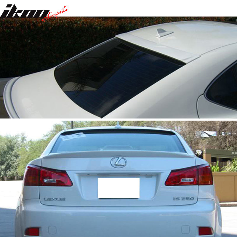 WD Style Rear Trunk Spoiler For 2006-2013 Lexus IS250 IS350 IS-F - ABS Plastic | OEM Painted Color