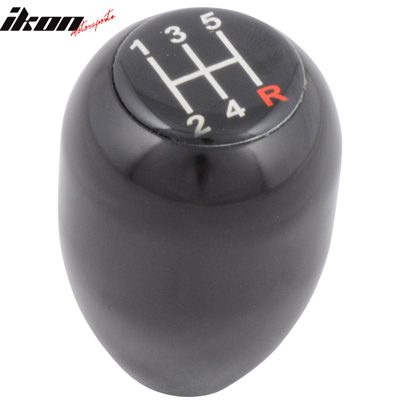 12MM*1.75 Manual MT Transmission 5 Speed Black T-R Gear Shift Knob Fits Mustang