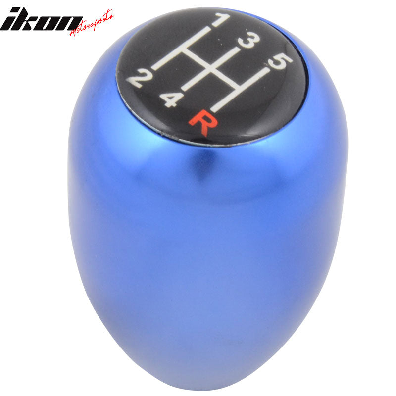 M12 X 1.75 Manual MT Transmission 5 Speed Blue T-R Gear Shift Knob Compatible With Mustang