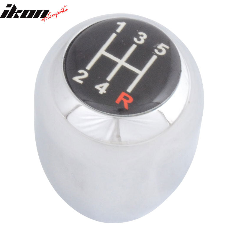 M12 X 1.75 Manual MT Transmission 5 Speed Chrome T-R Gear Shift Knob Compatible With Mustang