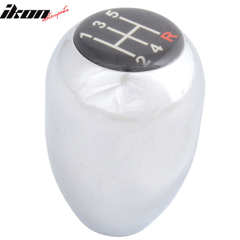 M12 X 1.75 Manual MT Transmission 5 Speed Chrome T-R Gear Shift Knob For Mustang