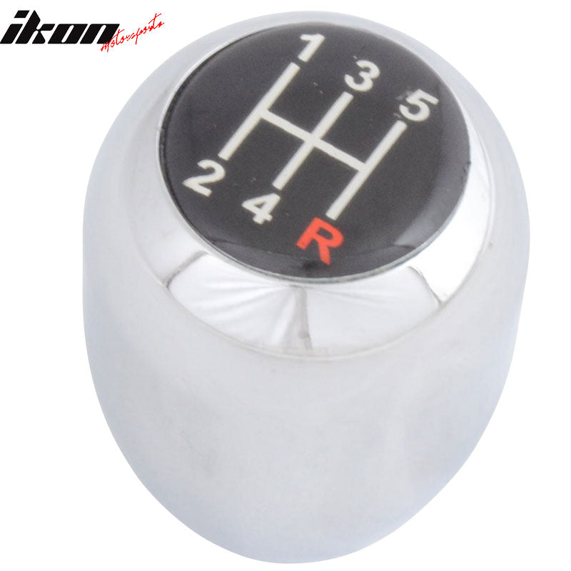 M12 X 1.75 Manual MT Transmission 5 Speed Chrome T-R Gear Shift Knob For Mustang