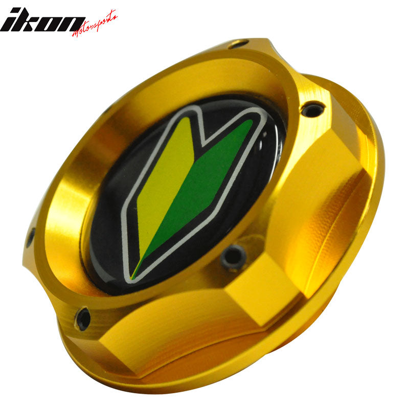 6 Angle Anodized Gold JDM Sport Engine Oil Filler Tank Cap Cover Civic EK