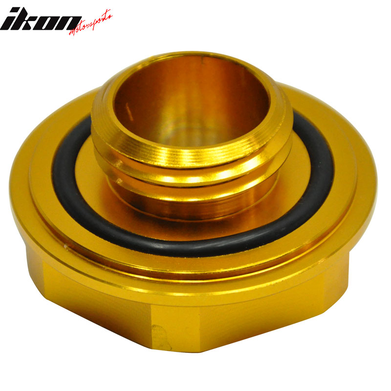 6 Angle Anodized Gold JDM Sport Engine Oil Filler Tank Cap Cover Civic EK