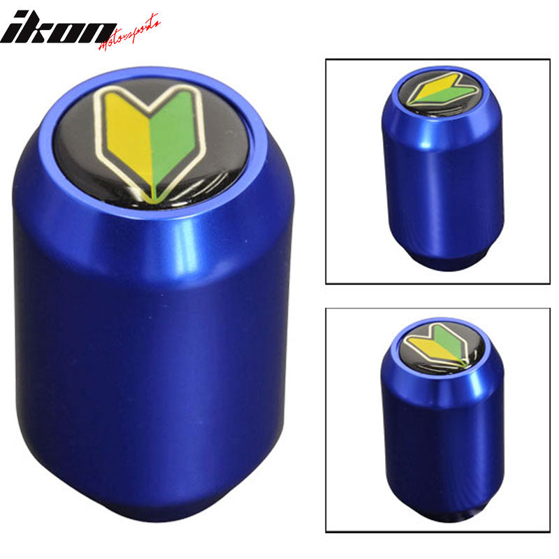 Blue M12X1.75MM Thread MT Manual MUG Gear Shift Knob & BD Emblem