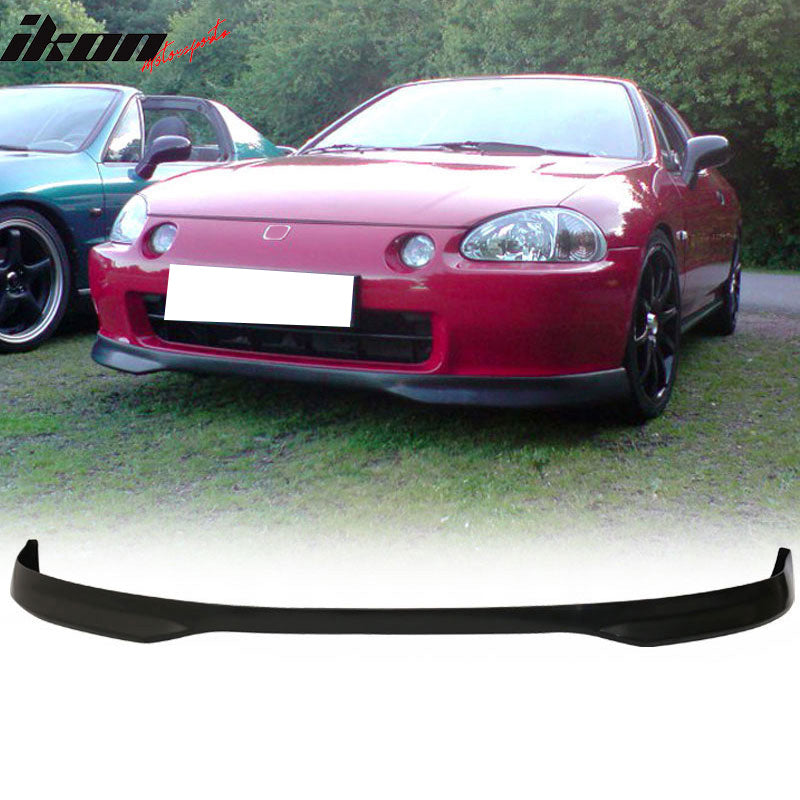 Compatible With Honda Civic 96-98 4Dr PP Front Bumper Lip + Sun Window Visor Body Kit