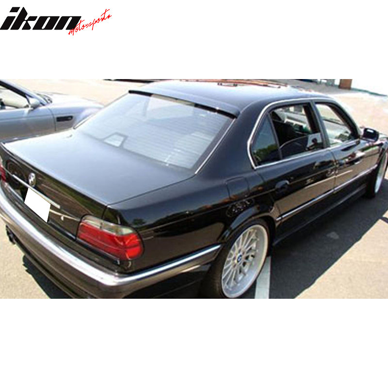 Fits 95-01 BMW E38 7-Series Sedan 4Dr AC Style Roof Spoiler Unpainted Black ABS