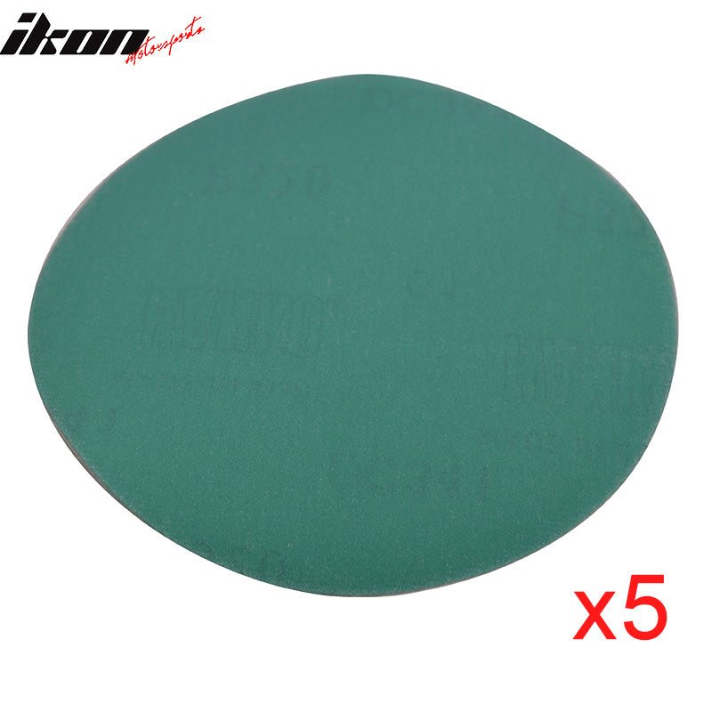 50PC 5" Wet Dry No Hole Sand Paper Disc 320 Grit Repair Sandpaper